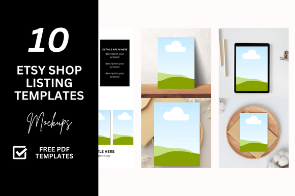 10 Etsy Digital Shop Templates +Link for a Polished Look