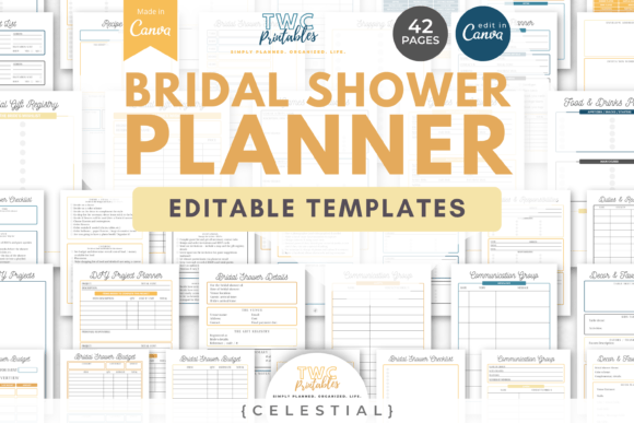 Bridal Shower Planner Canva Templates CE: A Practical Design Toolkit
