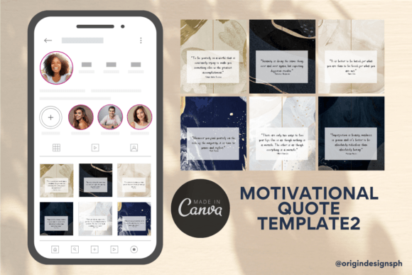 Canva Templates Motivational Quote2: Social Media Makeover