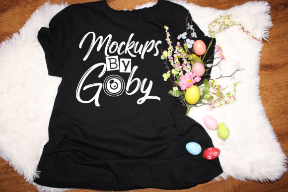 Easter Templates: The Black T-shirt Mockup for Your Holiday Designs