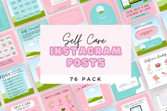 Elevate Your Feed: The 76 Self-Care Canva Templates Guide