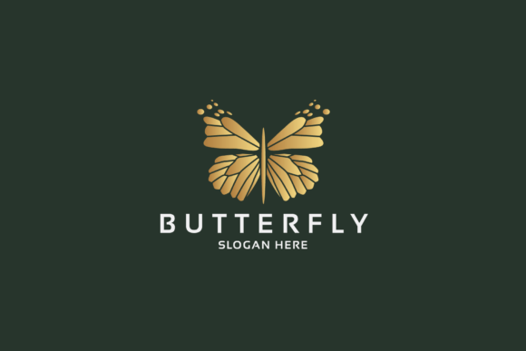 Gold Butterfly Pro Logo Templates: Your Elegant Brand Asset