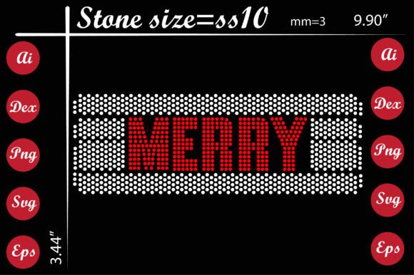 Merry Rhinestone Design Templates: A Sparkling Asset for Your Brand