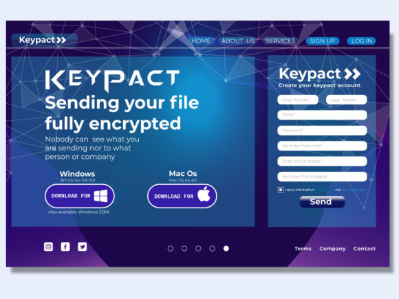 Modern Sign Up Template Landing Page Templates