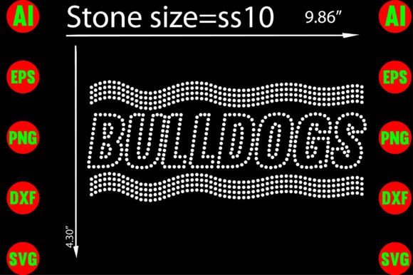 Unleash Creative Flair: The Versatile Bulldogs Rhinestone Templates Design