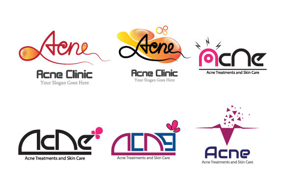 Vector Acne Logo Design Templates Eps.10: A Practical Asset